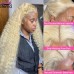 Stema 613 Blonde Curly 13x4 Transparent Lace Front Wig